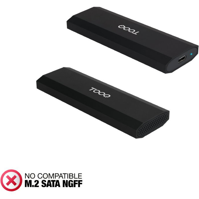 Tooq TQE-2231B Caja Externa para SSD M.2 NVMe USB 3.1 Gen 2 Negro